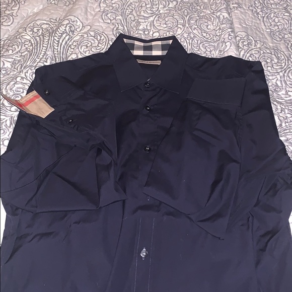 Burberry Button Down- Stretch Cotton Poplin Shirt - Picture 2 of 6